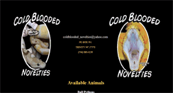 Desktop Screenshot of coldblooded-novelties.com